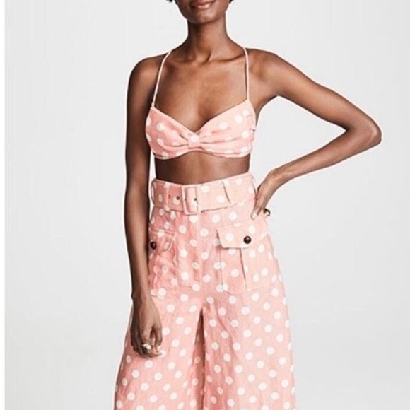 NWT Zimmermann Linen Corsage Tie Top - Picture 7 of 11